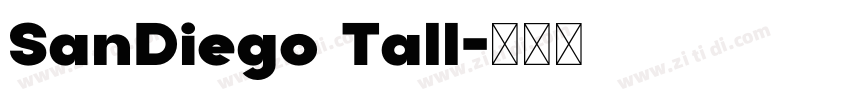 SanDiego Tall字体转换